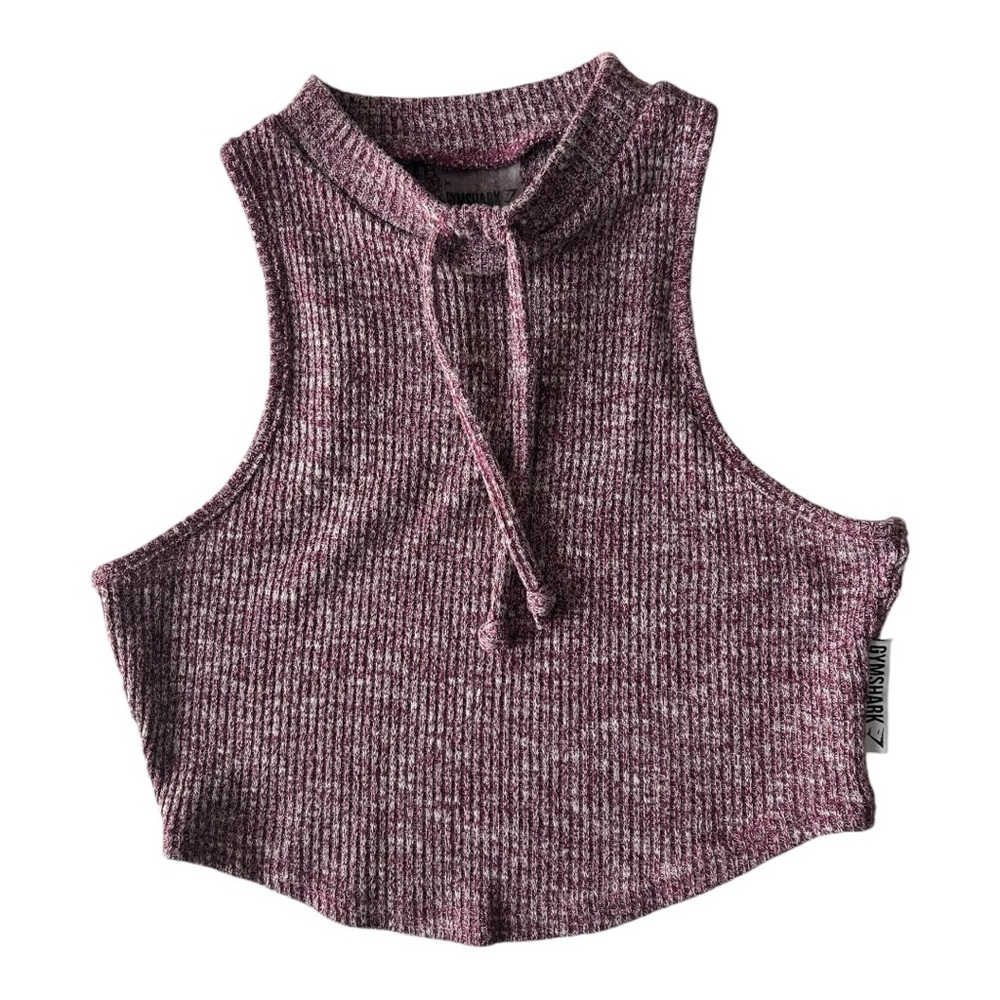 Gymshark Slounge Crop Top Dusty Pink Marl size small